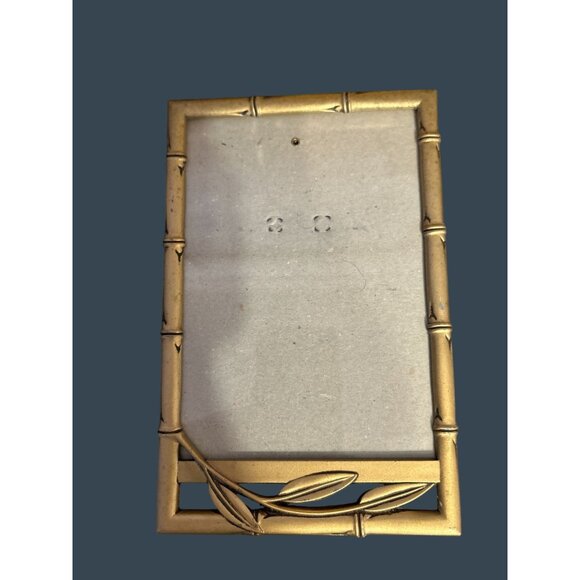 ELSA L, Inc. Gold Bamboo-Style Picture Frame With Leaf Detail & Easel Backing - Picture 1 of 8